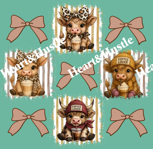Highland Cow and Bows