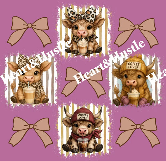 Highland Cow and Bows