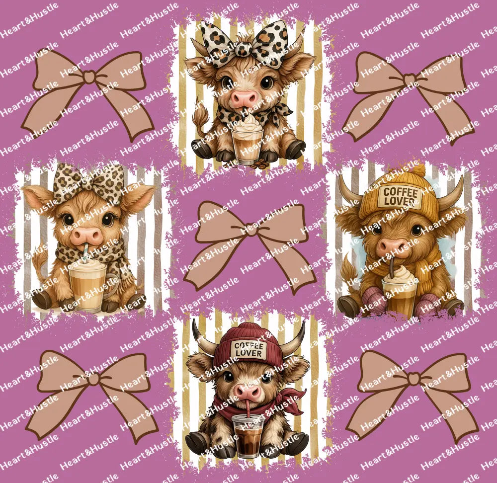 Highland Cow and Bows