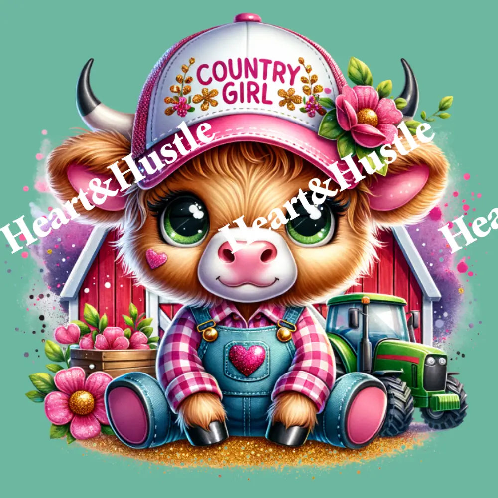 Highland Cow Country Girl