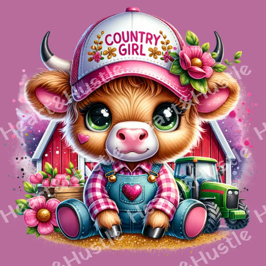 Highland Cow Country Girl