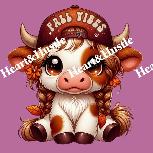 Highland Cow Fall Vibes