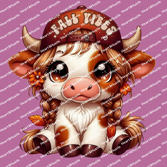Highland Cow Fall Vibes