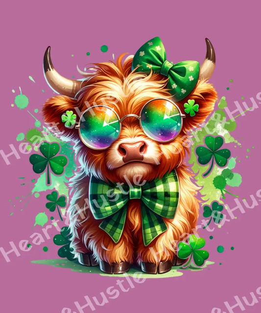 Highland Cow St Patricks Day