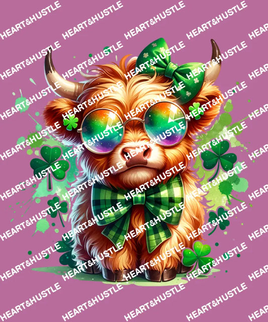 Highland Cow St Patricks Day