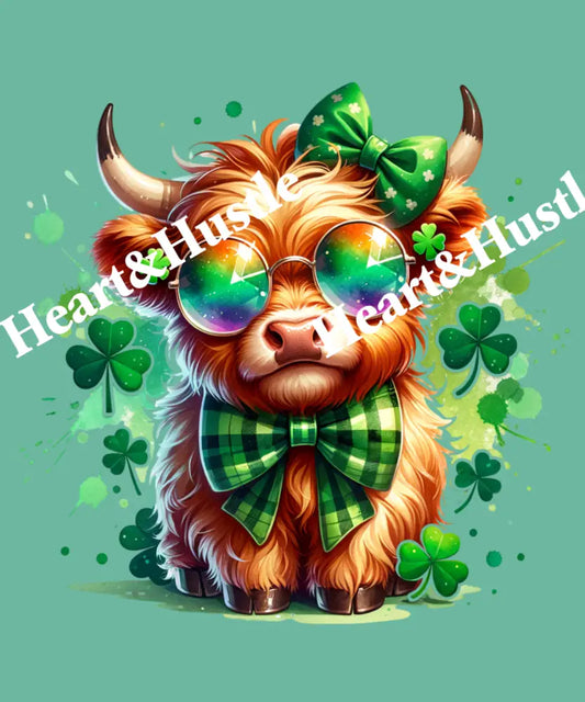 Highland Cow St Patricks Day