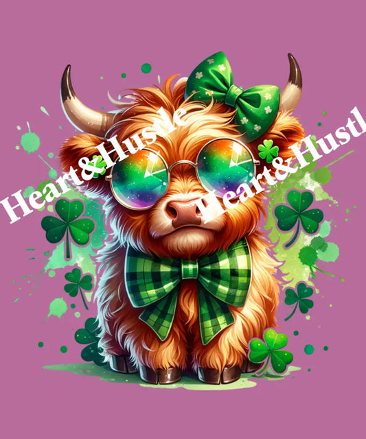 Highland Cow St Patricks Day