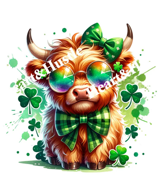Highland Cow St Patricks Day