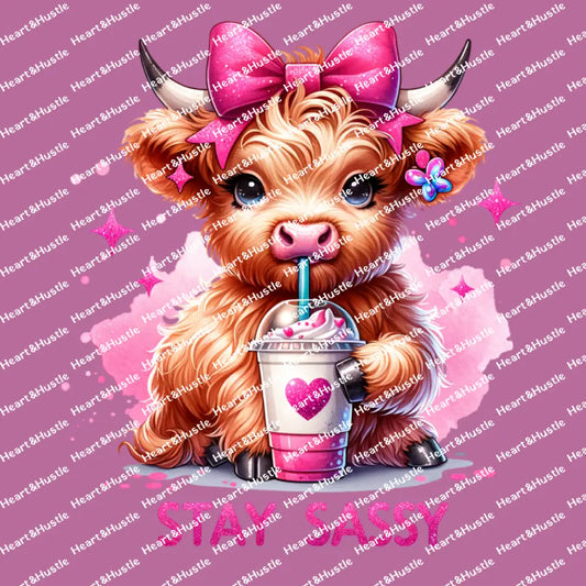 Highland Cow Stay Sassy