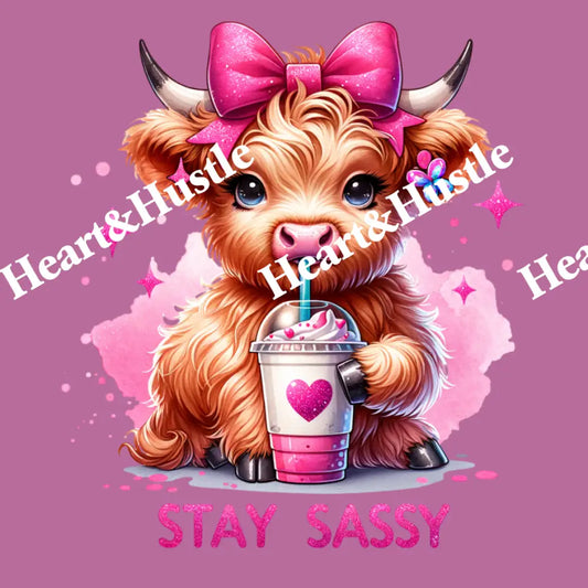 Highland Cow Stay Sassy