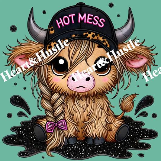 Hot Mess Highland Cow