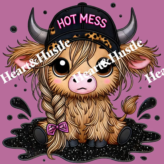 Hot Mess Highland Cow