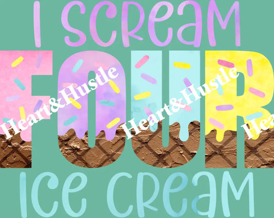 I Scream Four Ice Cream