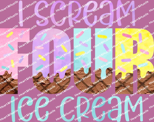 I Scream Four Ice Cream