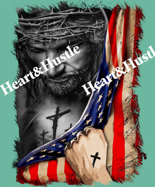 Jesus and American Flag
