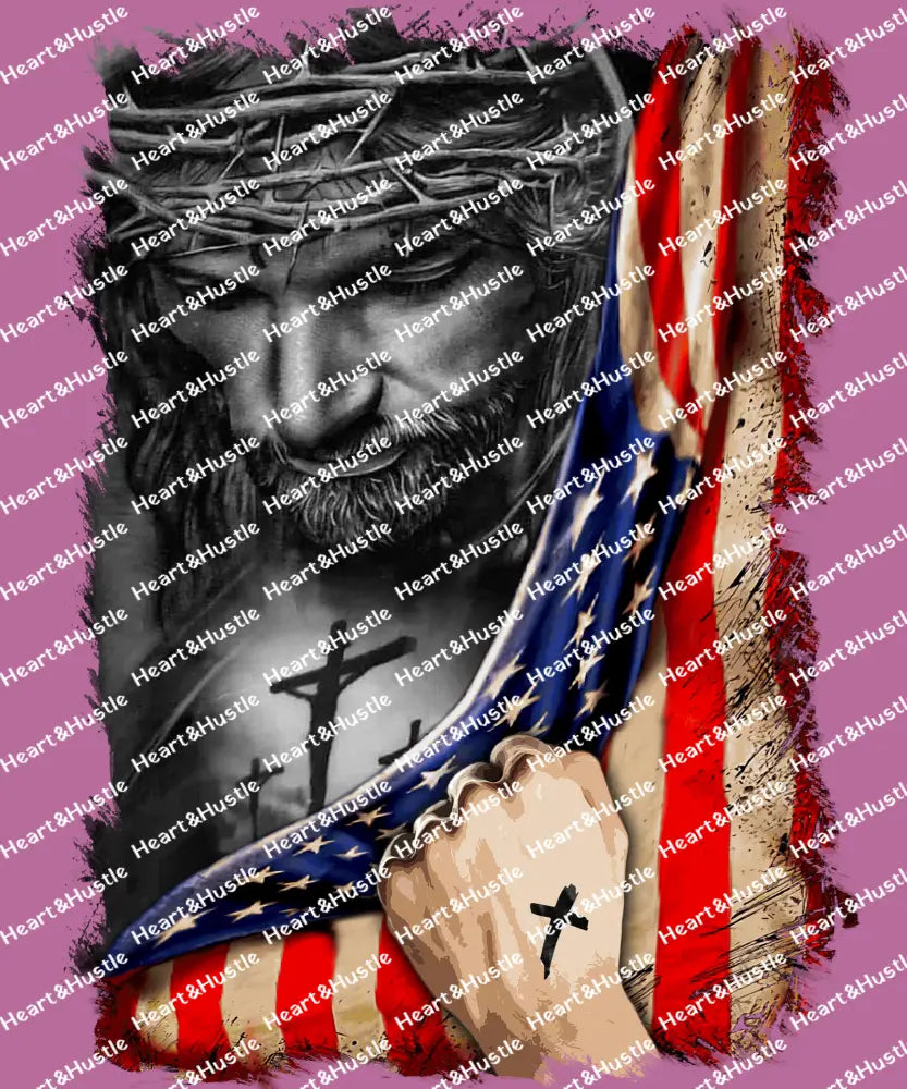 Jesus and American Flag