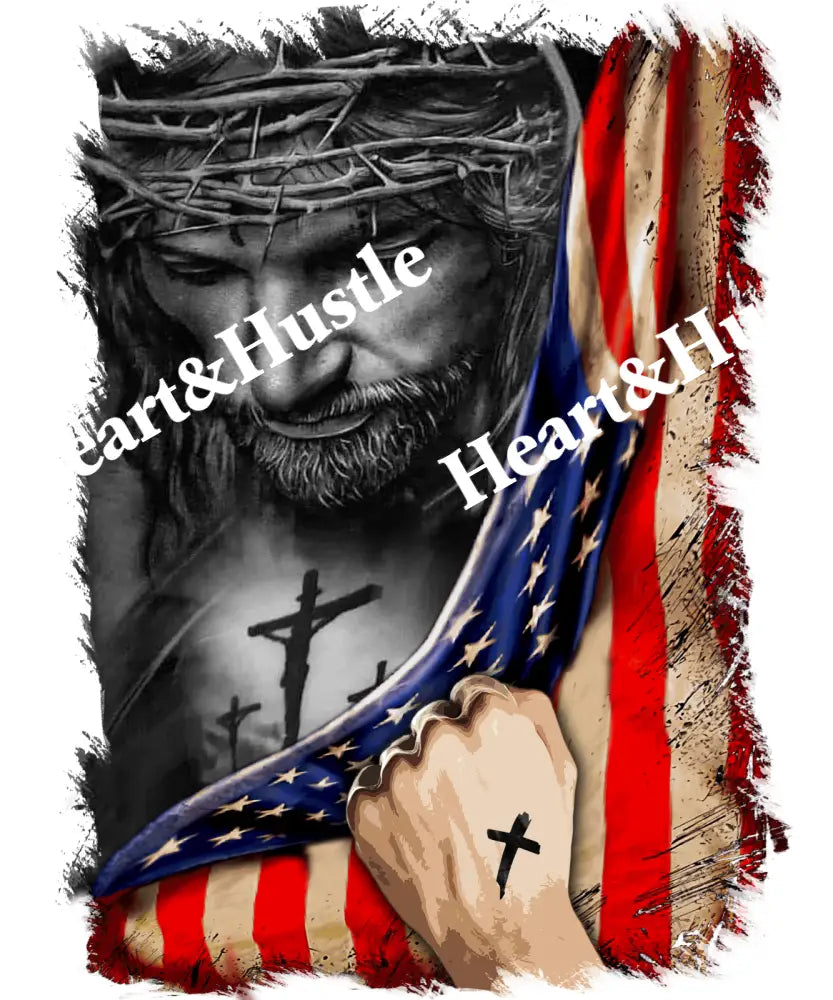 Jesus and American Flag