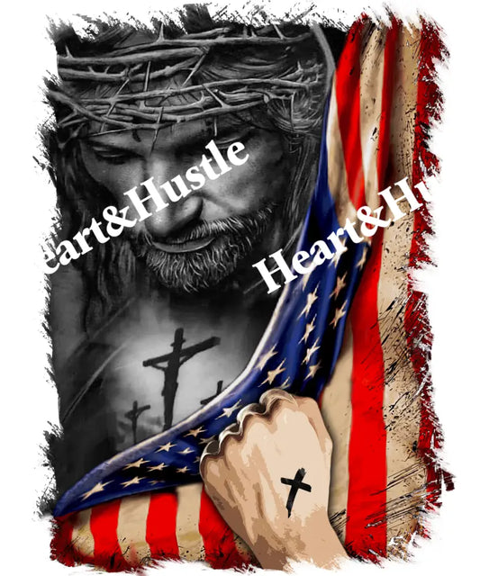 Jesus and American Flag