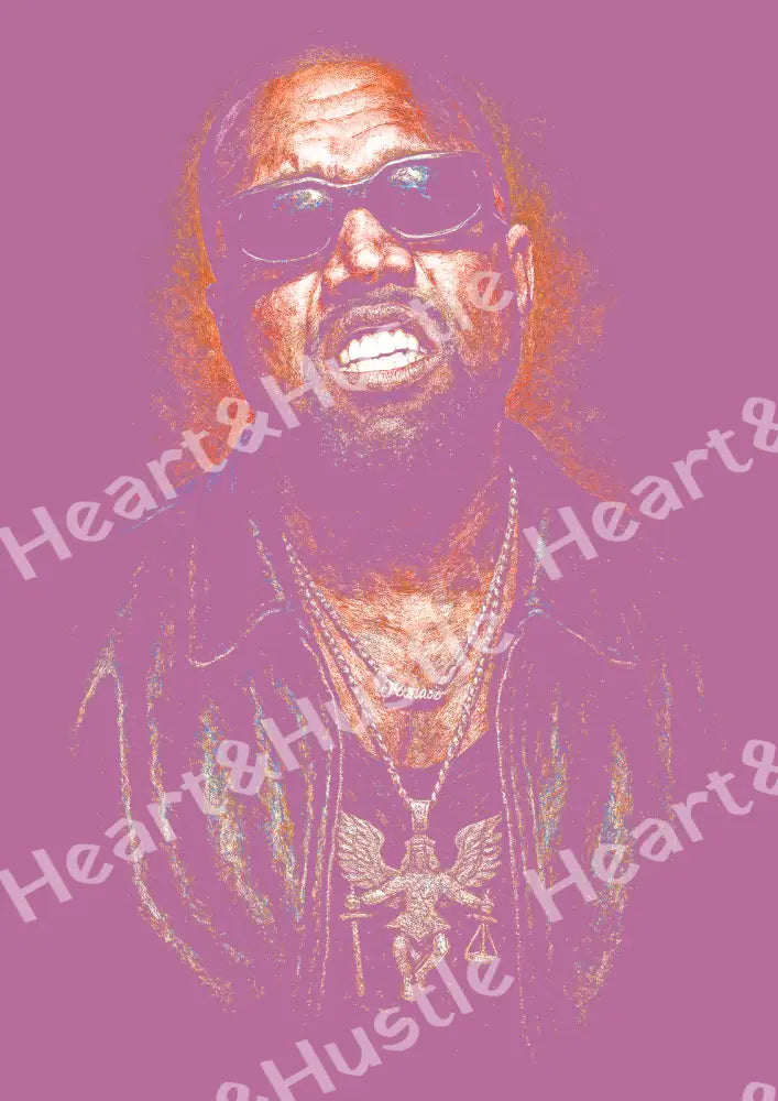Kanye Halftone