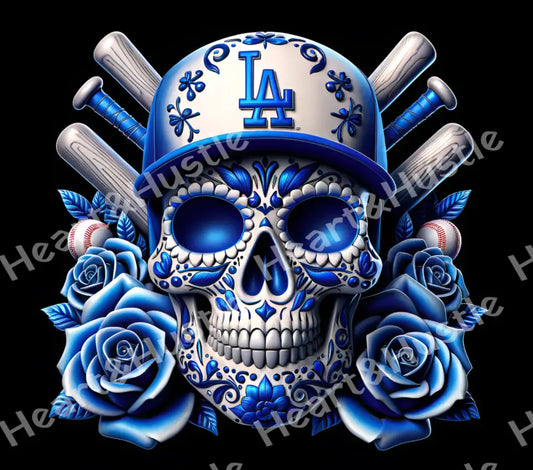 LA Dodger Skull