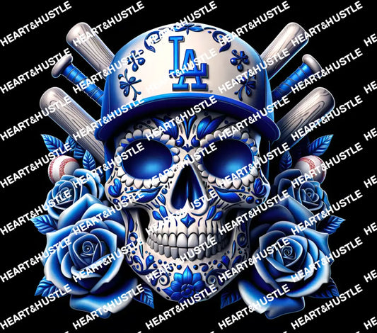LA Dodger Skull