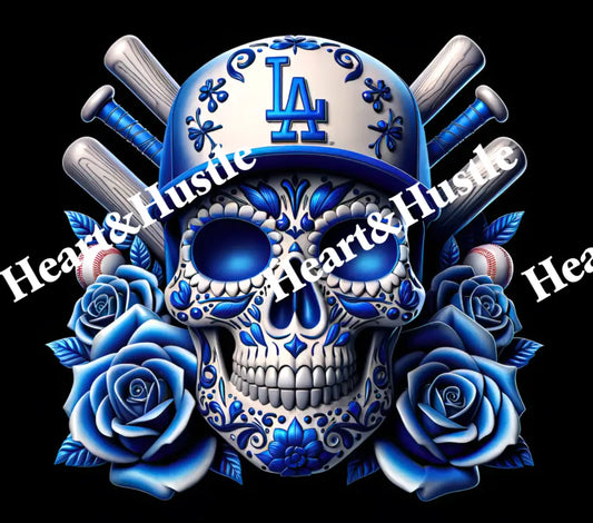 LA Dodger Skull