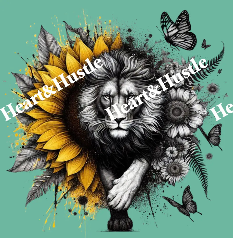 Lion With Daisy
