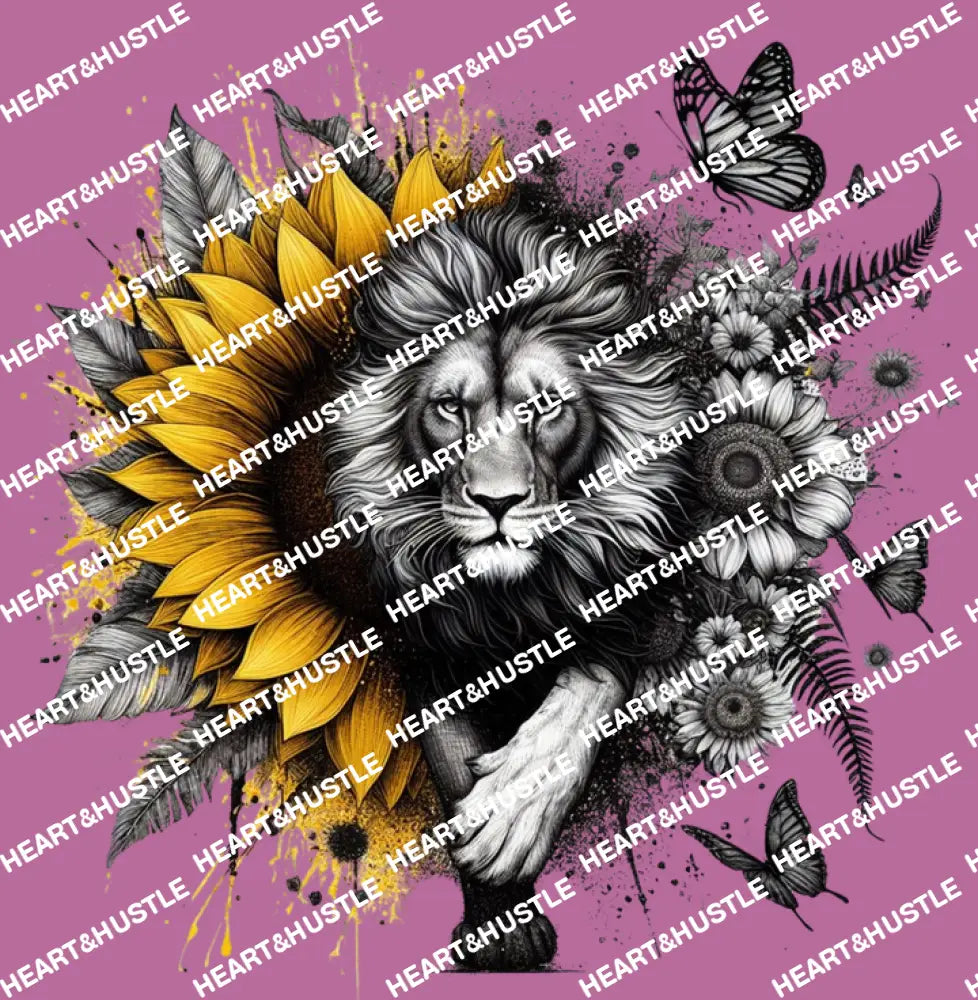Lion With Daisy