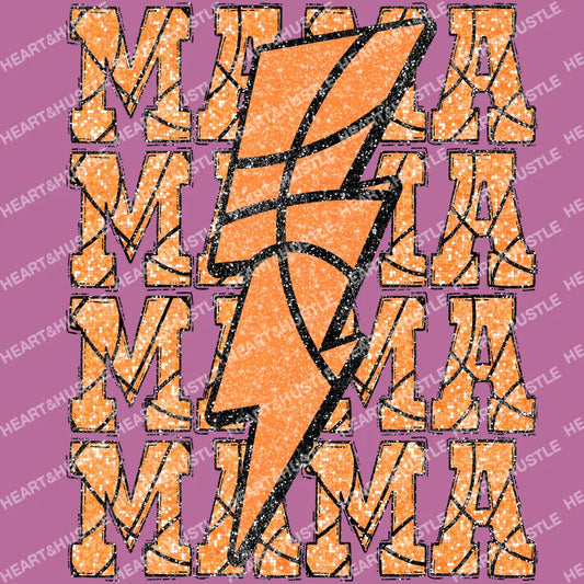 Mama Basketball Lightning bolt