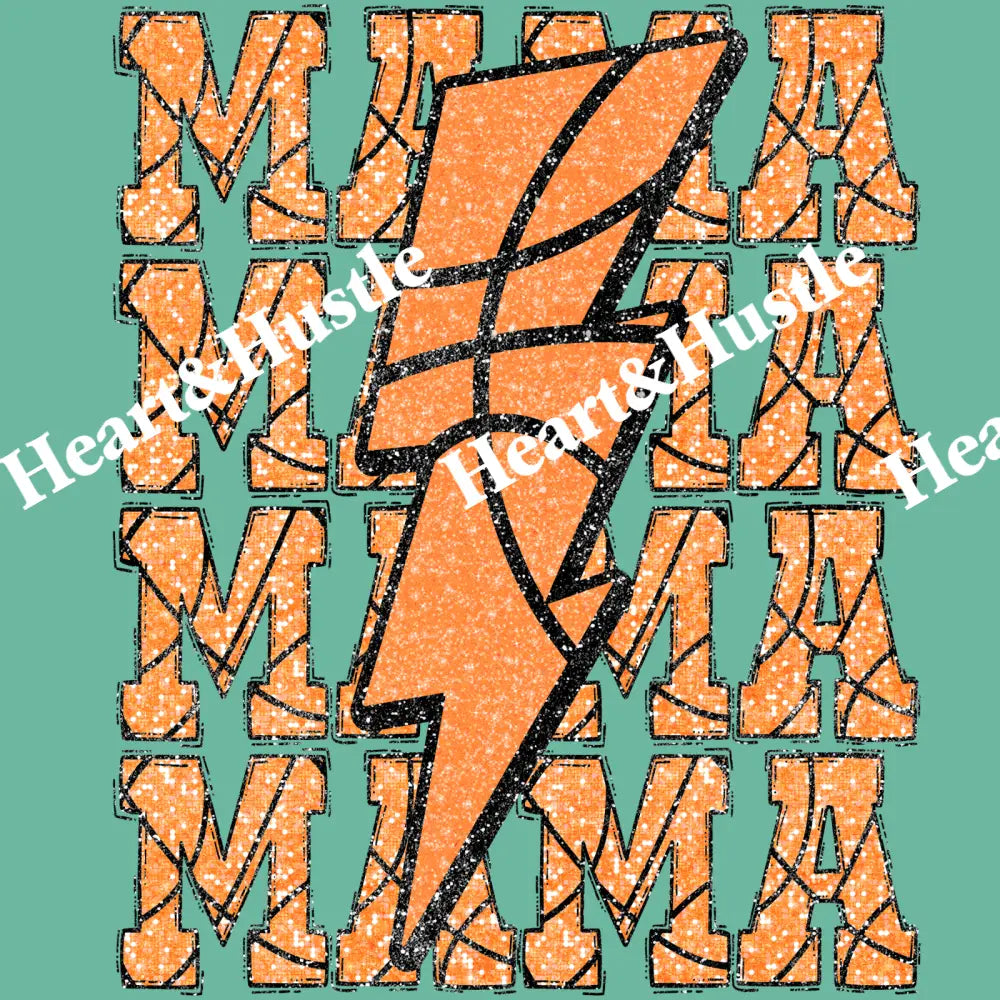 Mama Basketball Lightning bolt