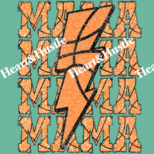Mama Basketball Lightning bolt