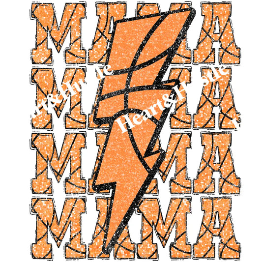Mama Basketball Lightning bolt