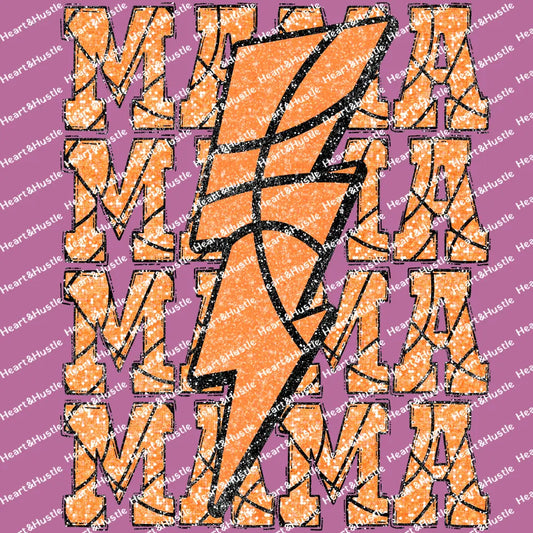 Mama Basketball Lightning bolt