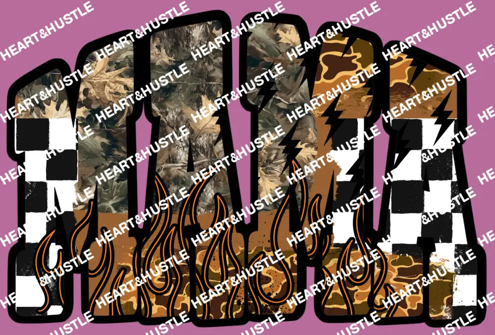 Mama Camo Flames