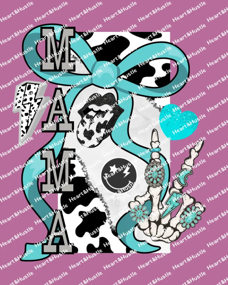 Mama Cow print Collage