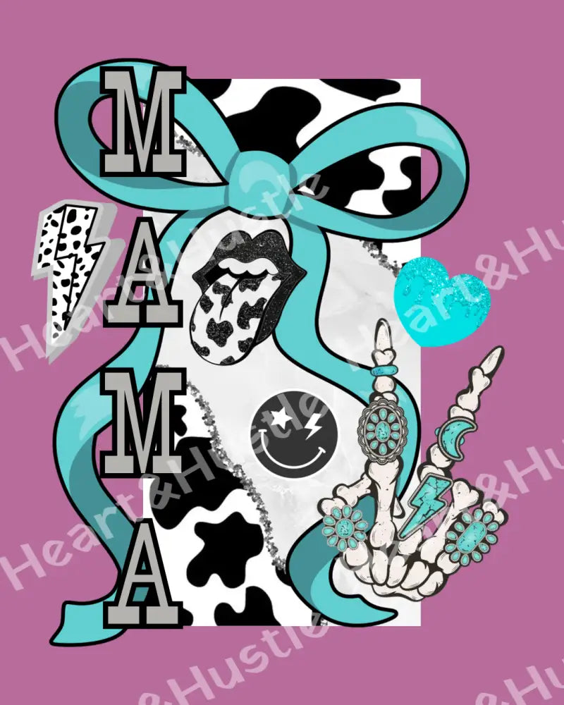 Mama Cow print Collage