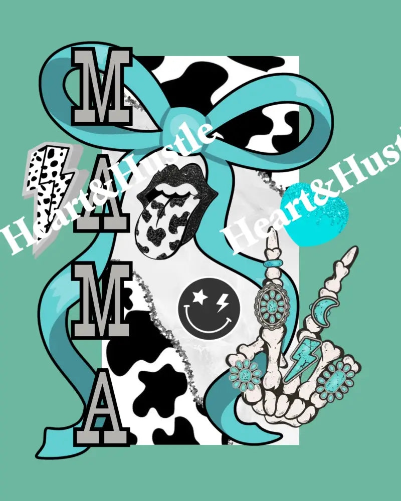 Mama Cow print Collage