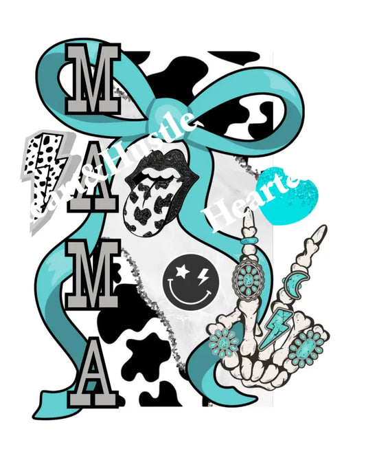 Mama Cow print Collage