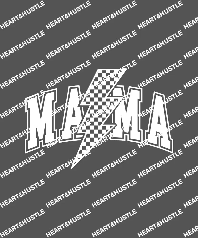 Mama Lightning bolt White