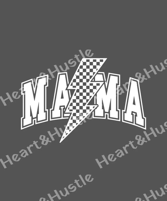 Mama Lightning bolt White