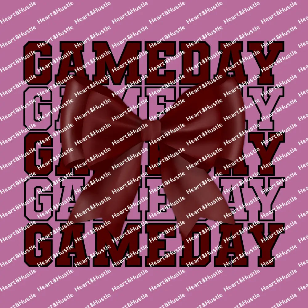 Maroon Gameday Bow