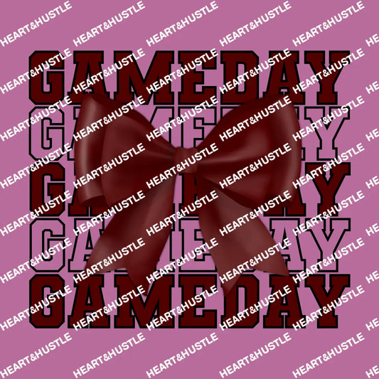Maroon Gameday Bow