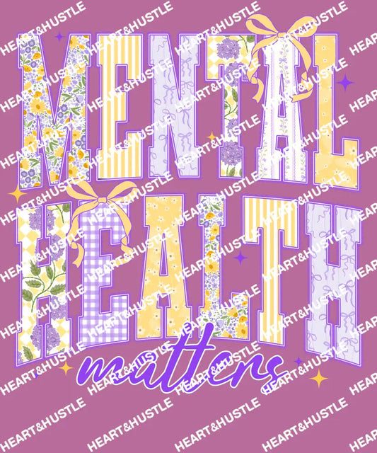 Mental Health Matters Purp/yellow