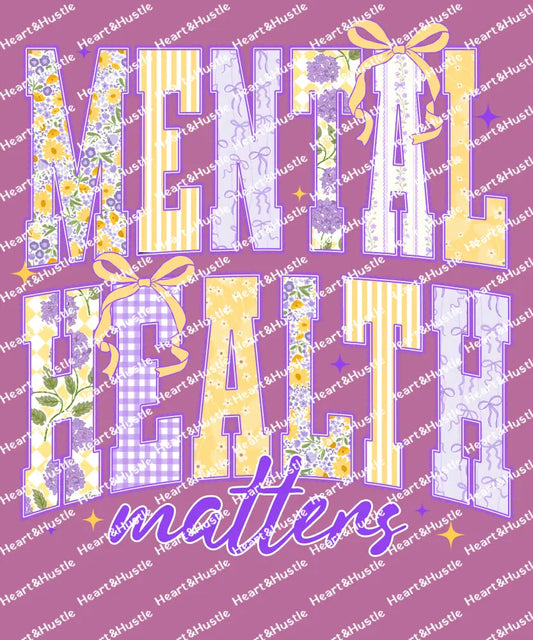 Mental Health Matters Purp/yellow