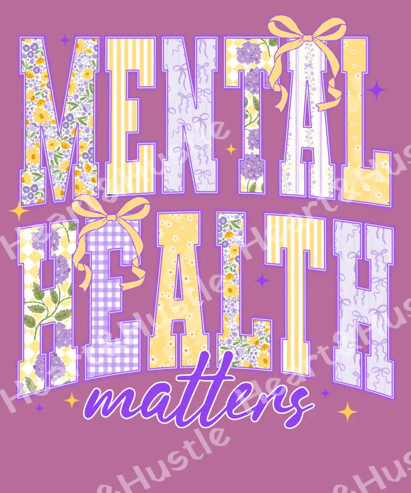 Mental Health Matters Purp/yellow