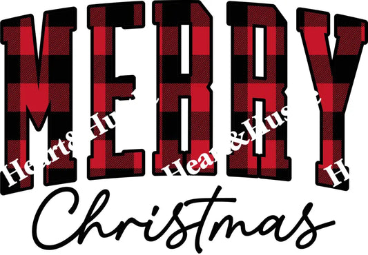 Merry Christmas R/B Plaid