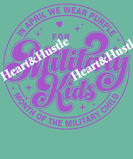 Military Kids Purple