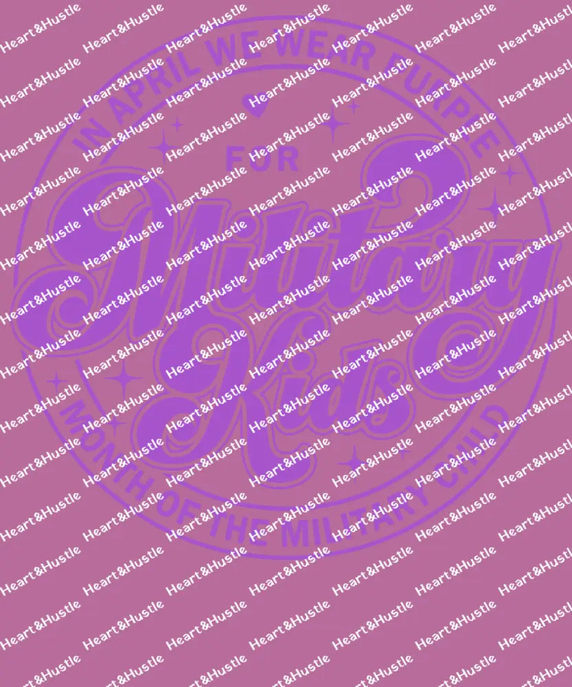 Military Kids Purple