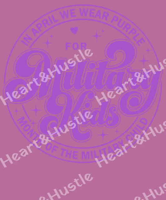 Military Kids Purple