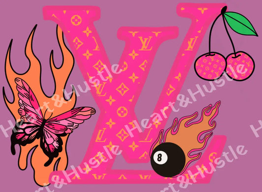 Orange and Pink LV